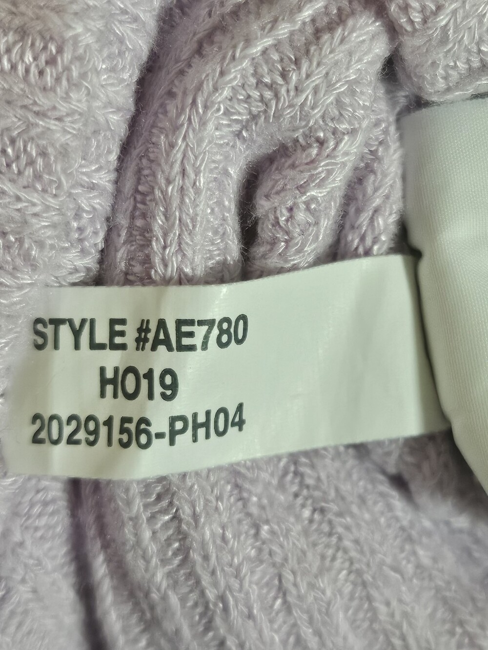 New J.Crew AE780 Button Shoulder Ribbed Turtleneck Top Pullover Purple Lilac XS - Picture 9 of 9